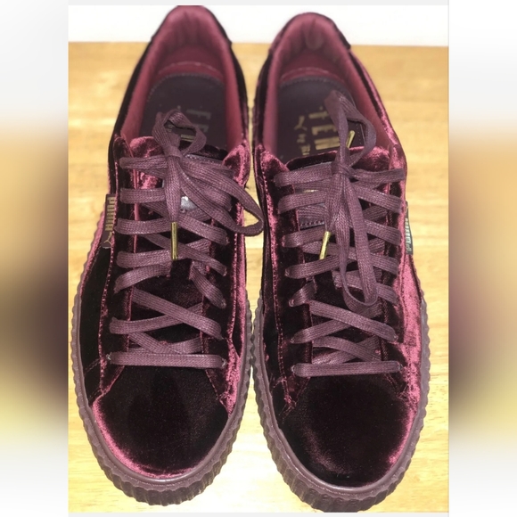 Puma Fenty Creepers Burgundy size 10 - Picture 3 of 5